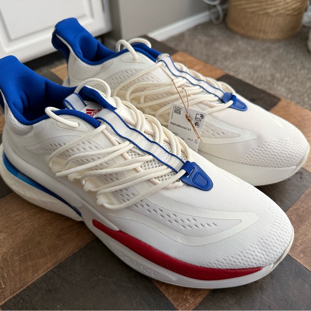 Kansas Jayhawks adidas AlphaBoost V1 Shoes